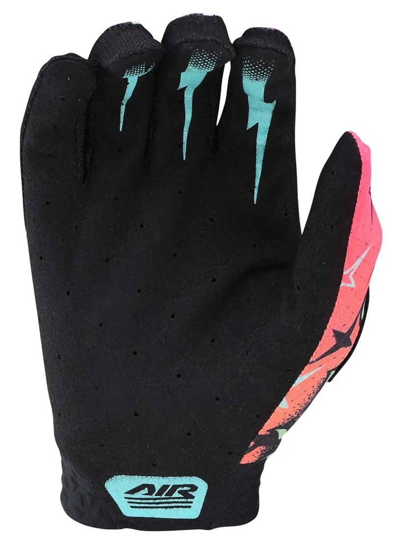 Troy Lee Designs Air Youth Gloves Skull Demon Orange/Green-1