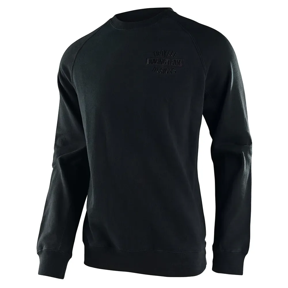 Image of Troy Lee Designs Shop Pullover Crew Sweater Vintage Black