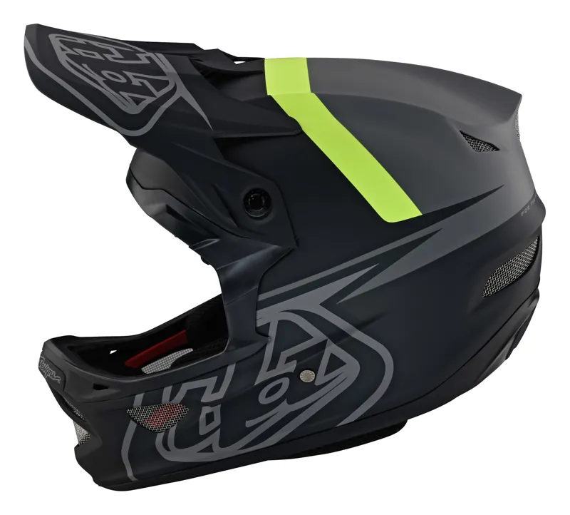 Troy Lee Designs D3 Fiberlite Full Face MTB Helmet Slant Grey-1