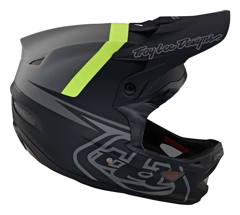 Troy Lee Designs D3 Fiberlite Full Face MTB Helmet Slant Grey-5