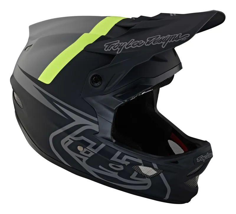 Troy Lee Designs D3 Fiberlite Full Face MTB Helmet Slant Grey-6