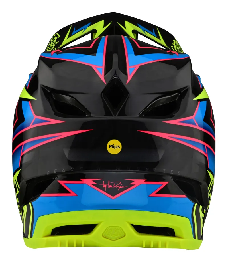 Troy Lee Designs D4 Carbon Full Face MIPS MTB Helmet Volt Black/Flo Yellow-3