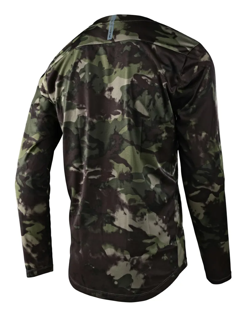 Troy Lee Designs Flowline LS MTB Jersey Covert Army Green-1