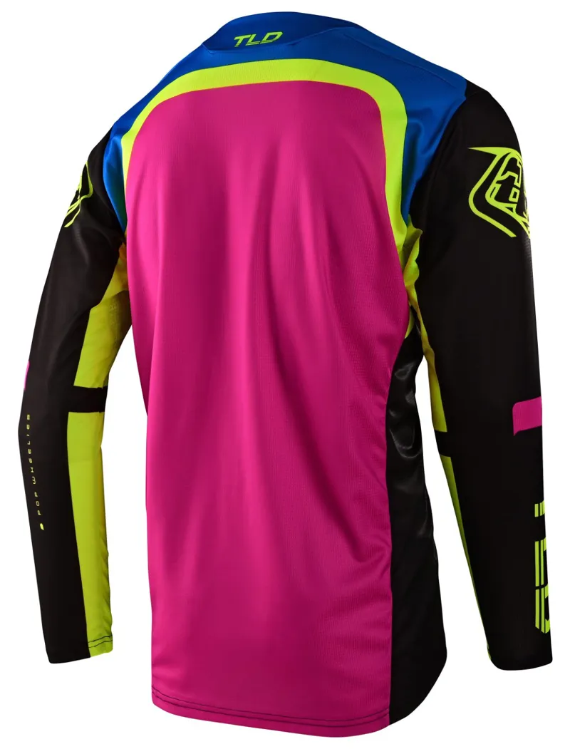 Troy Lee Designs Sprint LS MTB Jersey Fractura Black/Yellow-1