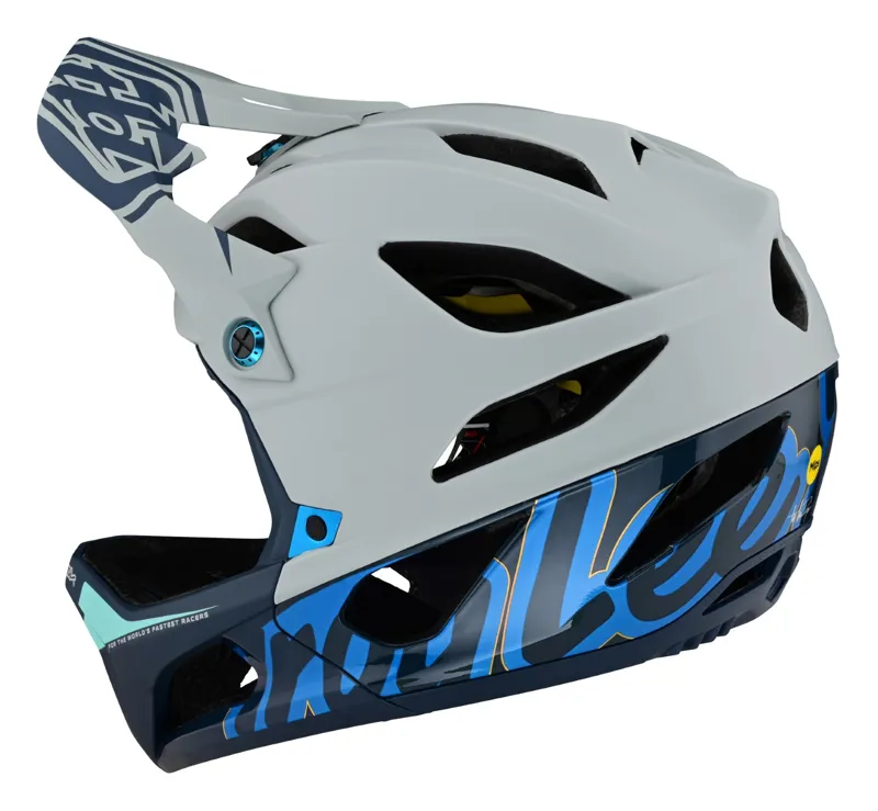 Troy Lee Designs Stage MIPS Full Face Helmet Signature Blue-3