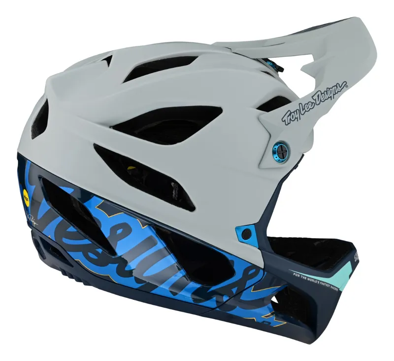 Troy Lee Designs Stage MIPS Full Face Helmet Signature Blue-5