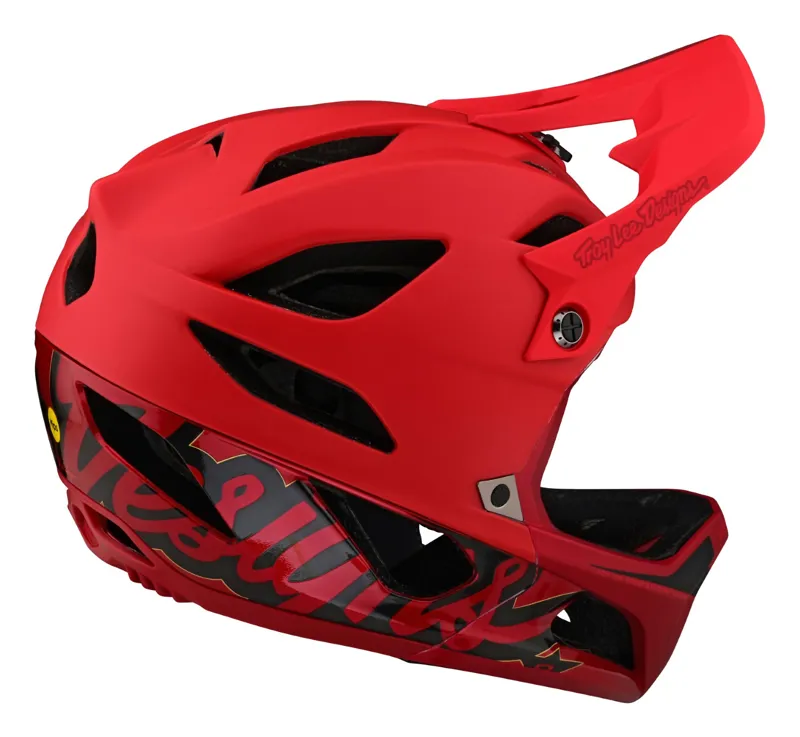 Troy Lee Designs Stage MIPS Full Face Helmet Signature Red-5