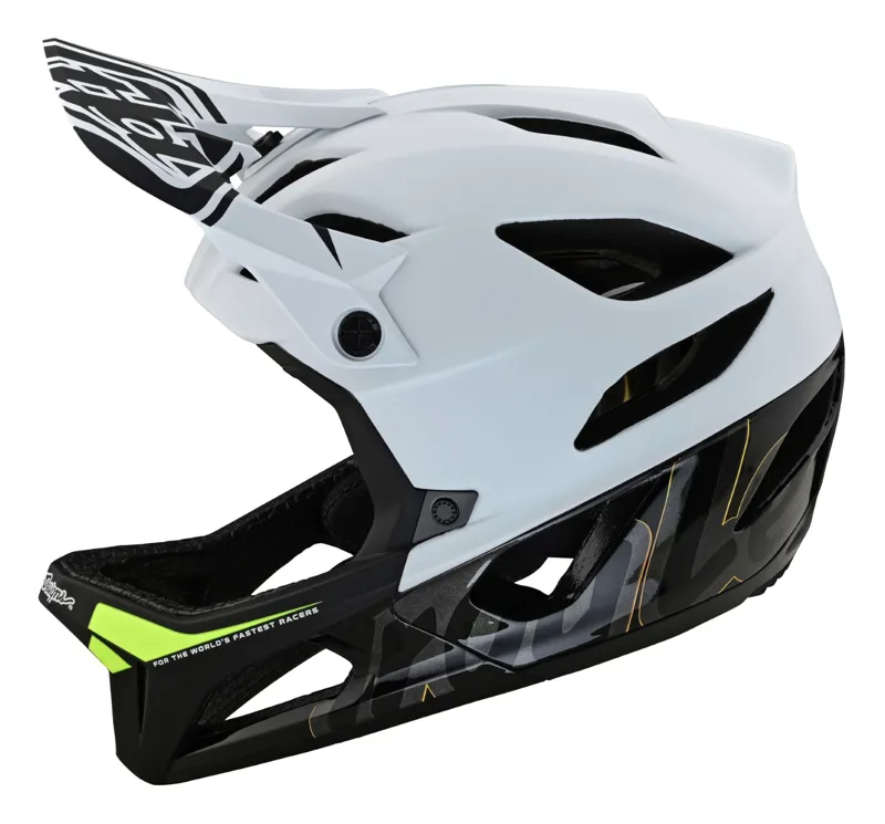 Troy Lee Designs Stage MIPS Full Face Helmet Signature White-2