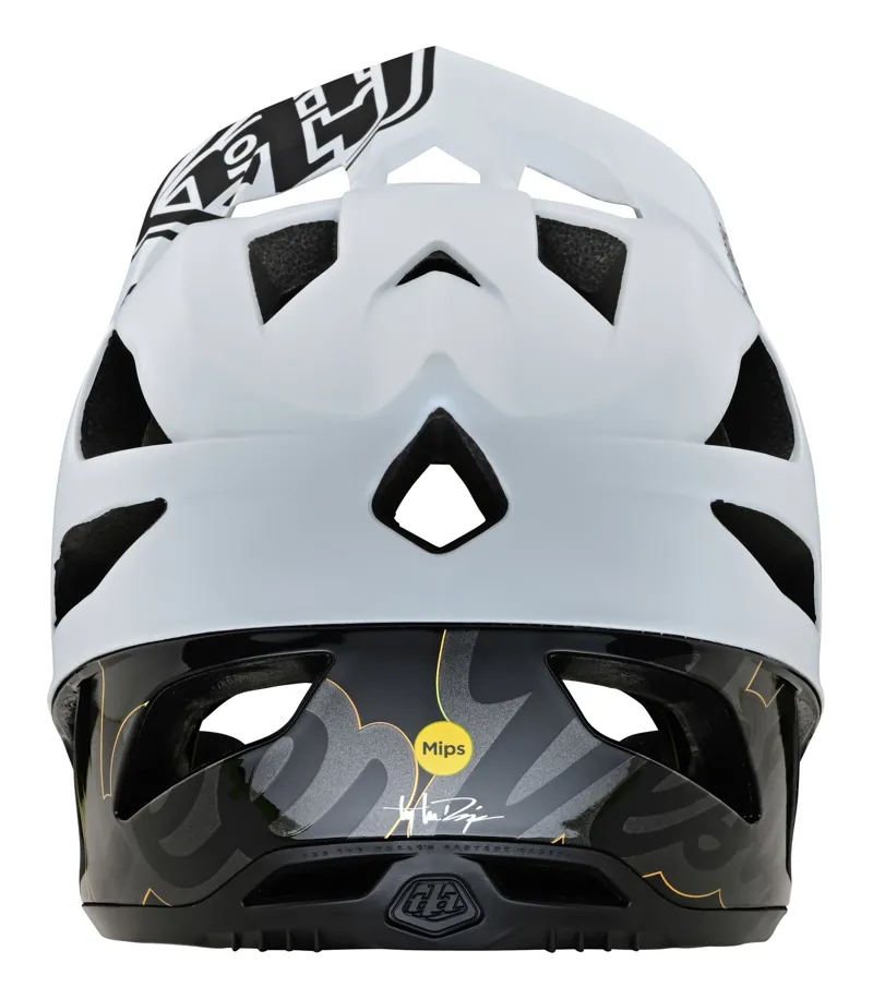 Troy Lee Designs Stage MIPS Full Face Helmet Signature White-4