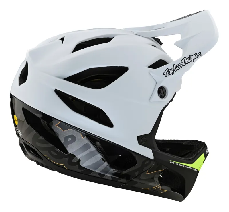 Troy Lee Designs Stage MIPS Full Face Helmet Signature White-5