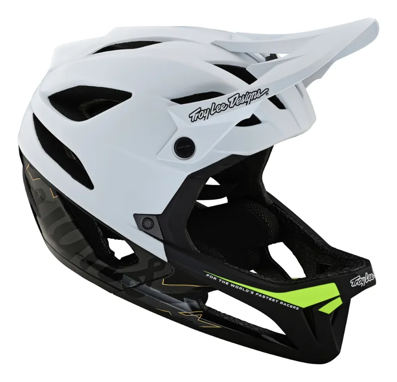 Troy Lee Designs Stage MIPS Full Face Helmet Signature White-1