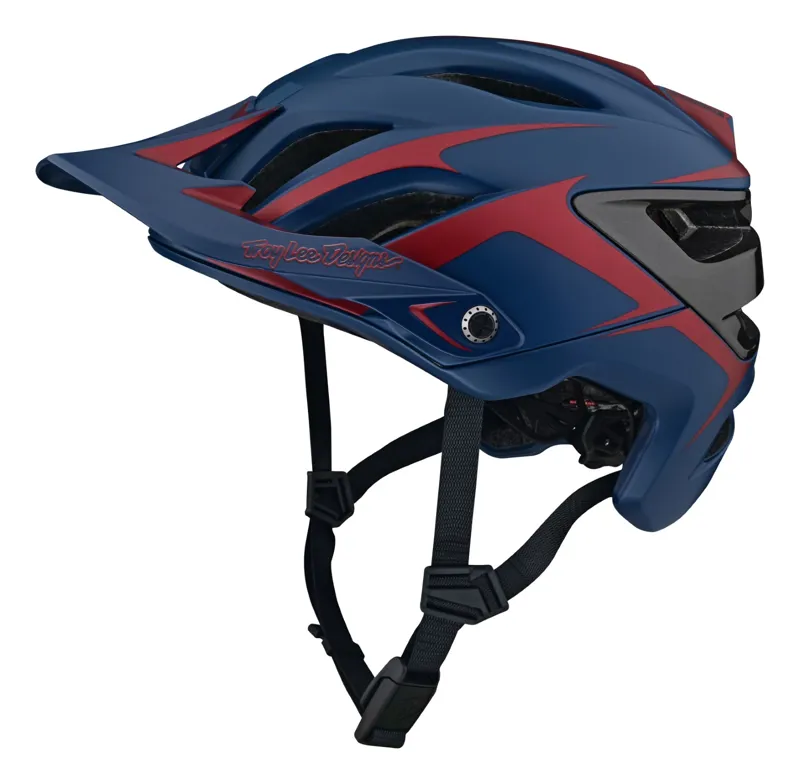 Troy Lee Designs A3 MIPS MTB Helmet Fang Dark Blue/Burgundy-2