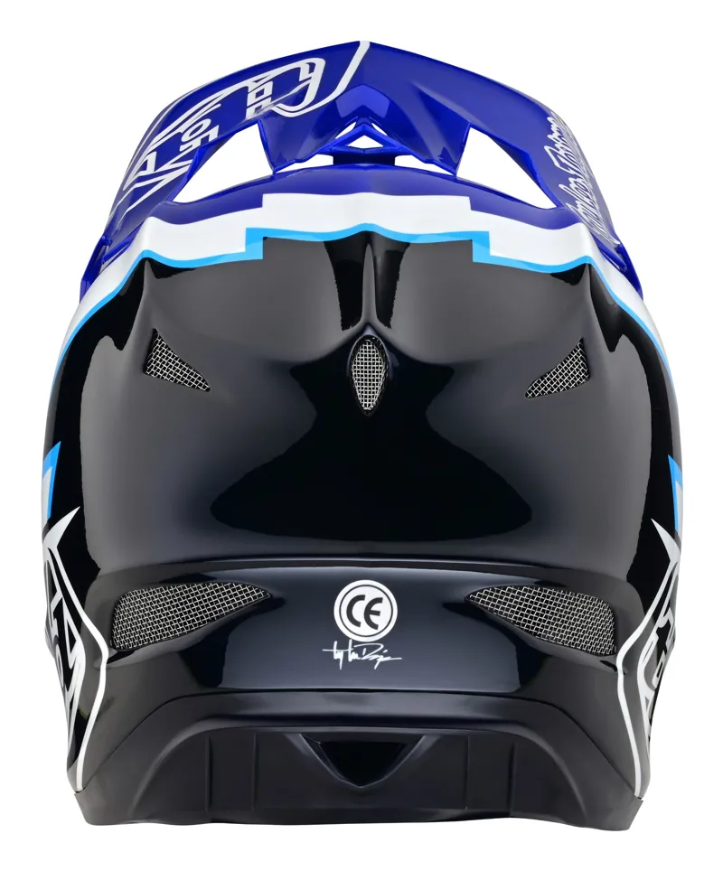Troy Lee Designs D3 Fiberlite Full Face MTB Helmet Volt/Blue-3
