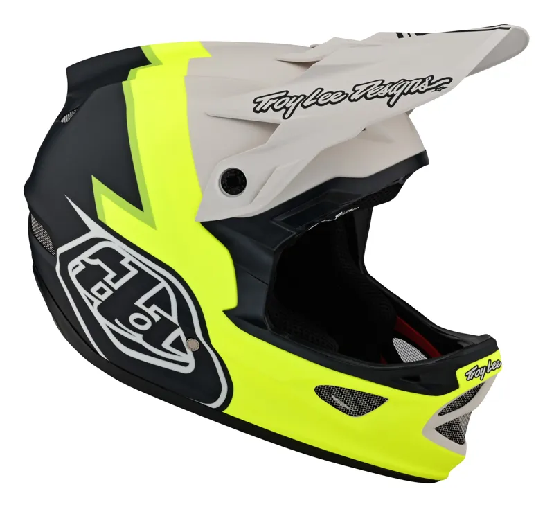 Troy Lee Designs D3 Fiberlite Full Face MTB Helmet Volt/Flo Yellow-6