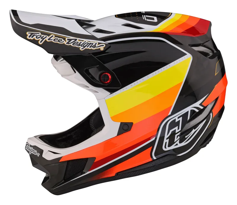 Troy Lee Designs D4 Carbon Full Face MIPS MTB Helmet Reverb Black/White-1