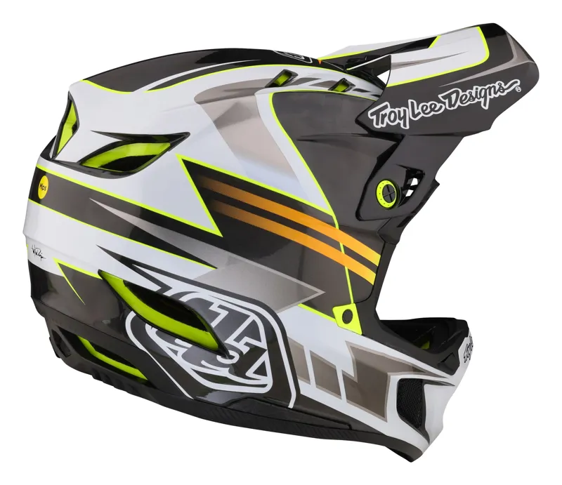 Troy Lee Designs D4 Carbon Full Face MIPS MTB Helmet Saber Grey-4