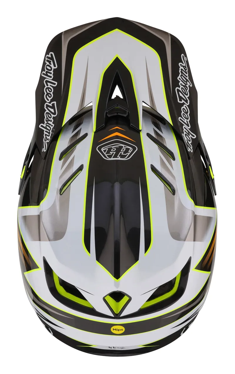 Troy Lee Designs D4 Carbon Full Face MIPS MTB Helmet Saber Grey-7
