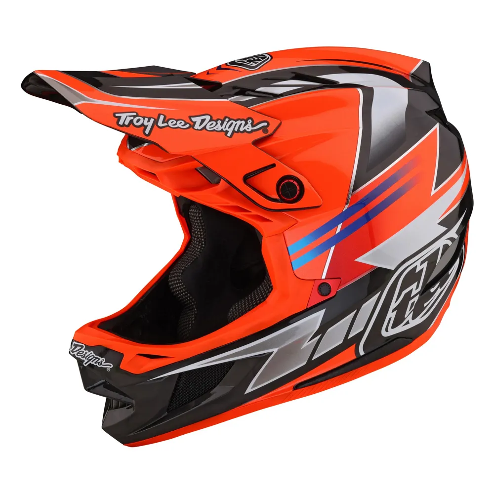 Image of Troy Lee Designs D4 Carbon Full Face MIPS MTB Helmet Saber Red