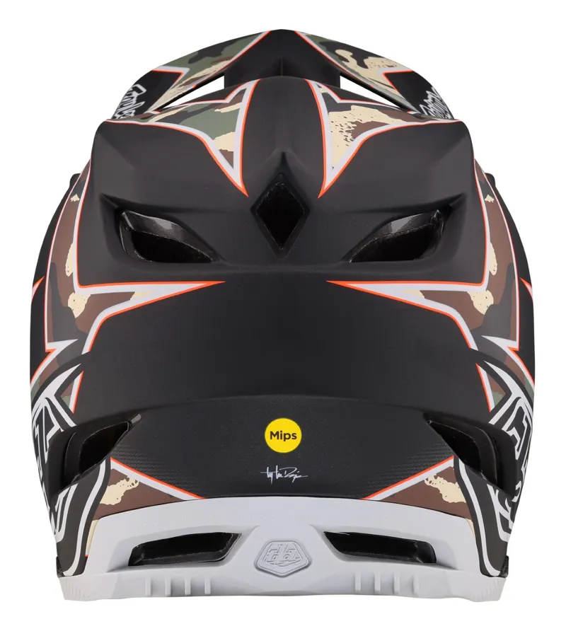 Troy Lee Designs D4 Composite Full Face MIPS MTB Helmet Matrix Camo Army Green-3
