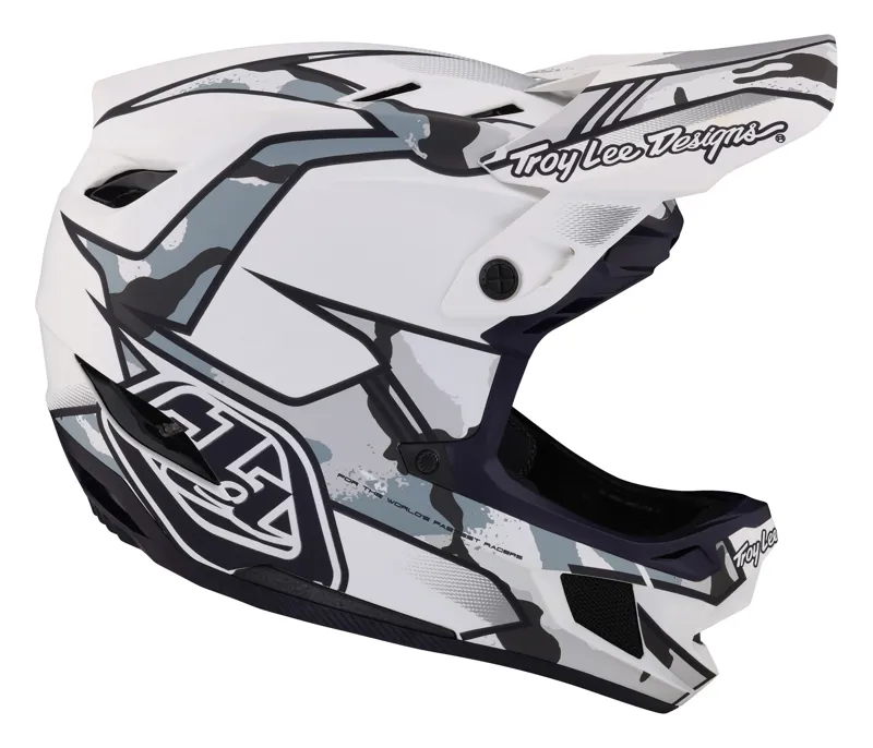 Troy Lee Designs D4 Composite Full Face MIPS MTB Helmet Matrix Camo White-5