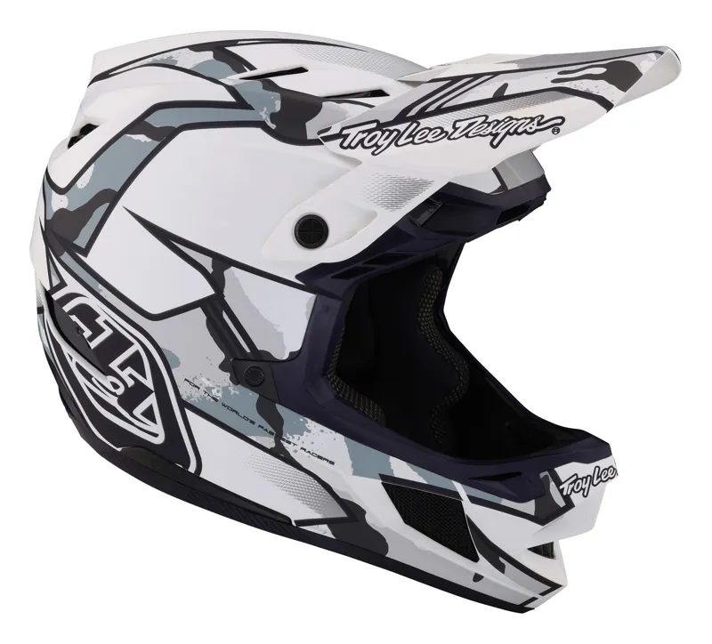Troy Lee Designs D4 Composite Full Face MIPS MTB Helmet Matrix Camo White-6