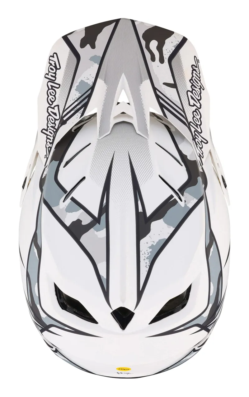 Troy Lee Designs D4 Composite Full Face MIPS MTB Helmet Matrix Camo White-7