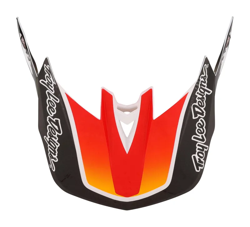 Troy Lee Designs D4 Composite Full Face MIPS MTB Helmet Qualifier White/Orange-8