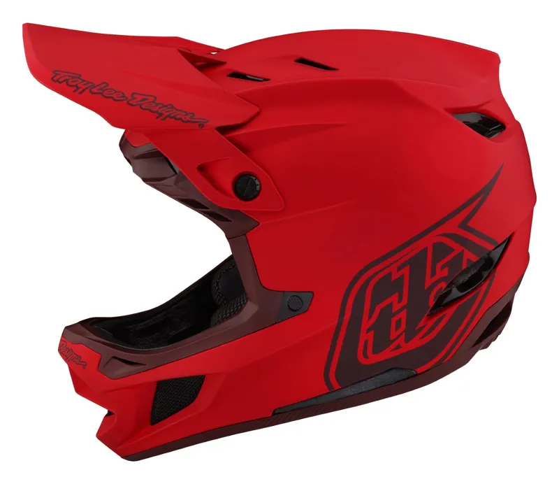 Troy Lee Designs D4 Composite Full Face MIPS MTB Helmet Stealth Red-1