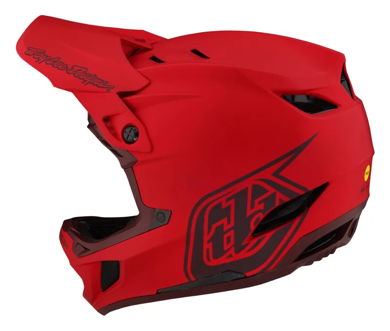 Troy Lee Designs D4 Composite Full Face MIPS MTB Helmet Stealth Red-2