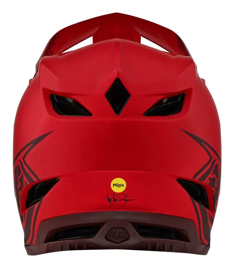 Troy Lee Designs D4 Composite Full Face MIPS MTB Helmet Stealth Red-3