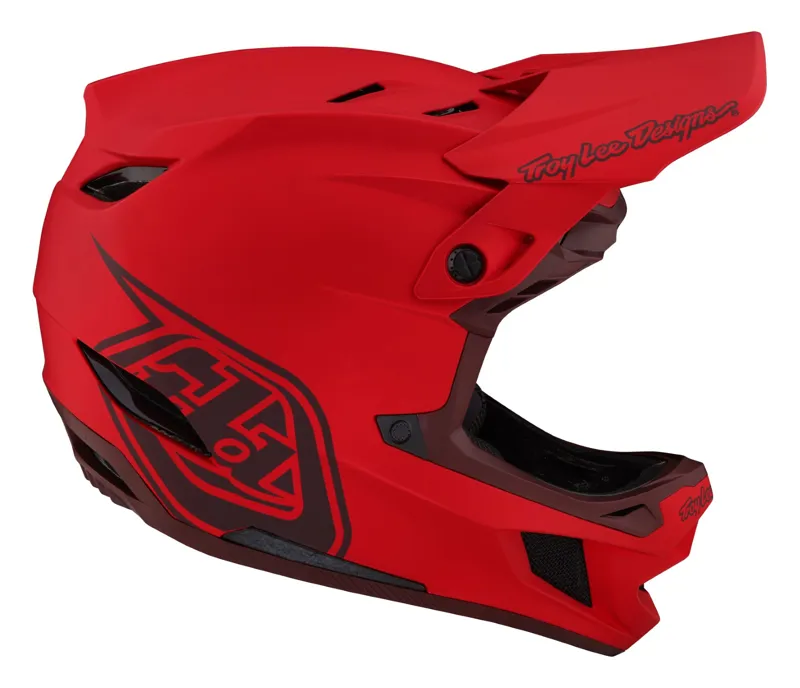 Troy Lee Designs D4 Composite Full Face MIPS MTB Helmet Stealth Red-5