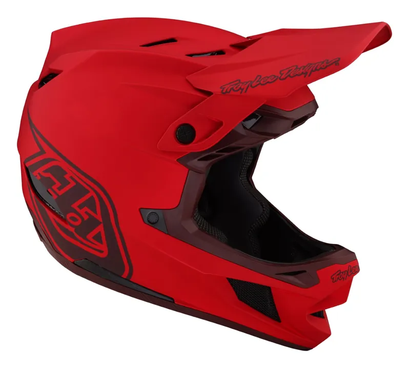 Troy Lee Designs D4 Composite Full Face MIPS MTB Helmet Stealth Red-6