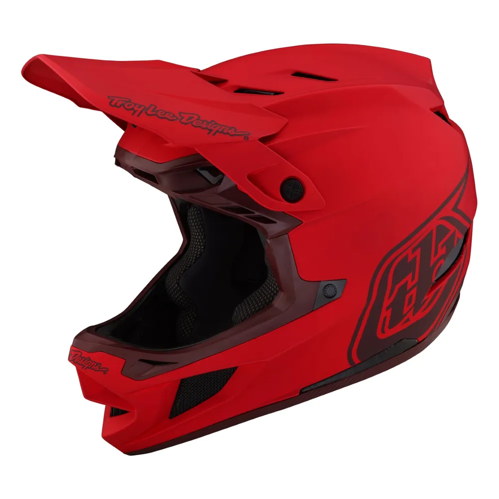 Image of Troy Lee Designs D4 Composite Full Face MIPS MTB Helmet Stealth Red
