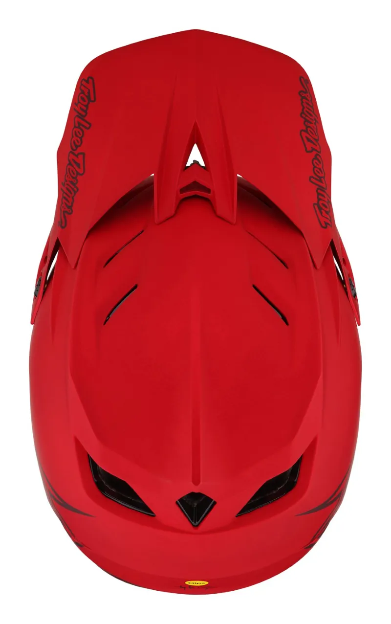 Troy Lee Designs D4 Composite Full Face MIPS MTB Helmet Stealth Red-7