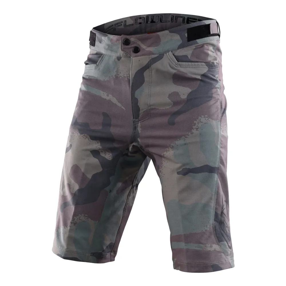 Image of Troy Lee Designs Flowline MTB Shorts without Liner Camo Woodland