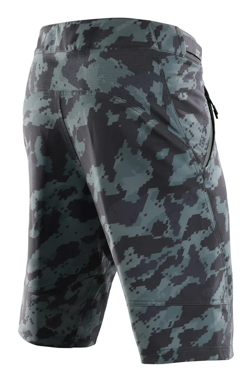 Troy Lee Designs Skyline MTB Shorts with Pad Digi Camo Spruce-1
