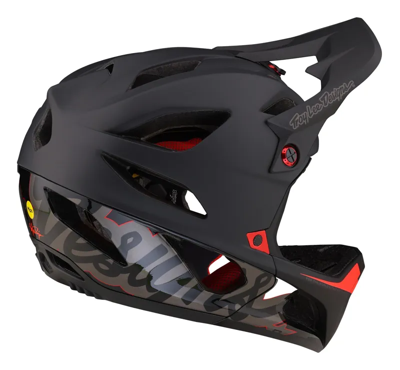 Troy Lee Designs Stage MIPS Full Face Helmet Signature Black-4