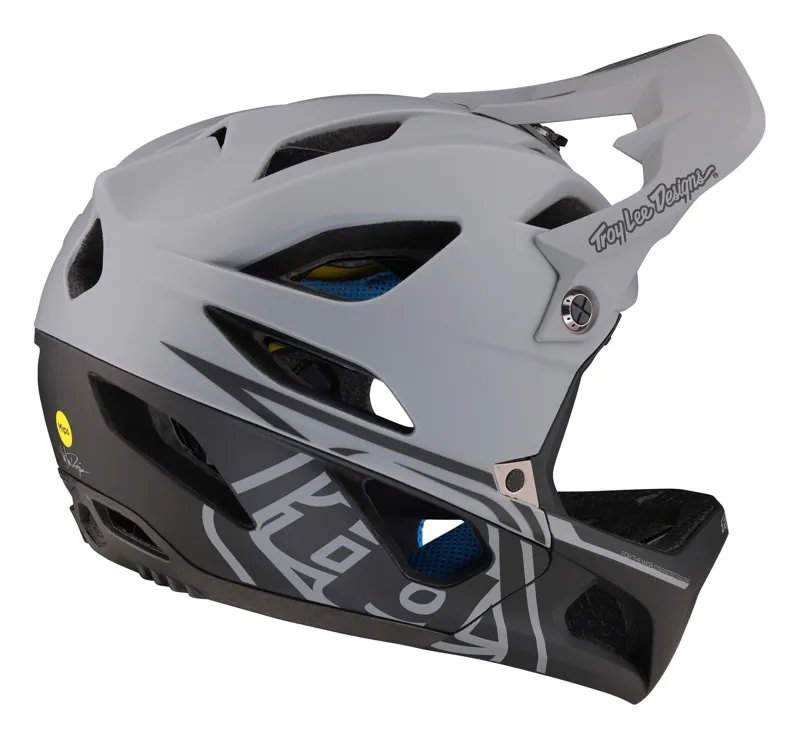 Troy Lee Designs Stage Full Face MIPS MTB Helmet Stealth Grey-4