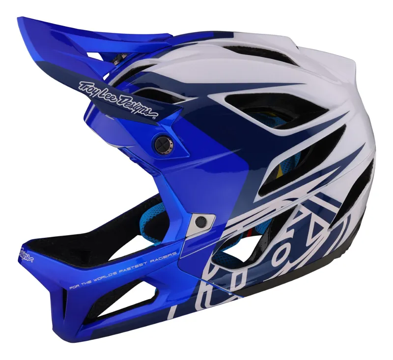 Troy Lee Designs Stage MIPS Full Face Helmet Valance Blue-1
