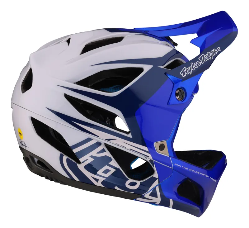 Troy Lee Designs Stage MIPS Full Face Helmet Valance Blue-4