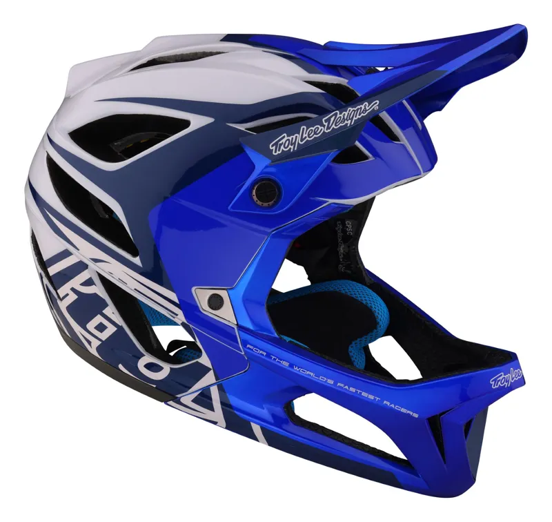 Troy Lee Designs Stage MIPS Full Face Helmet Valance Blue-6