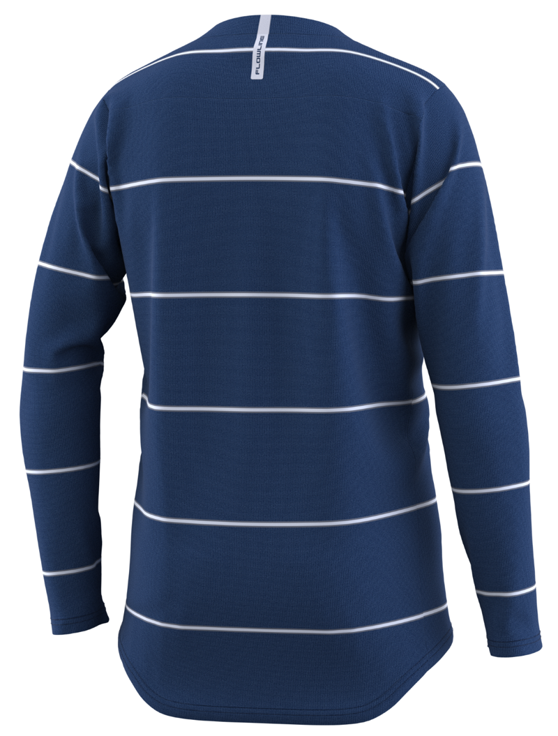 Troy Lee Designs Flowline Youth LS MTB Jersey Revert True Blue-1