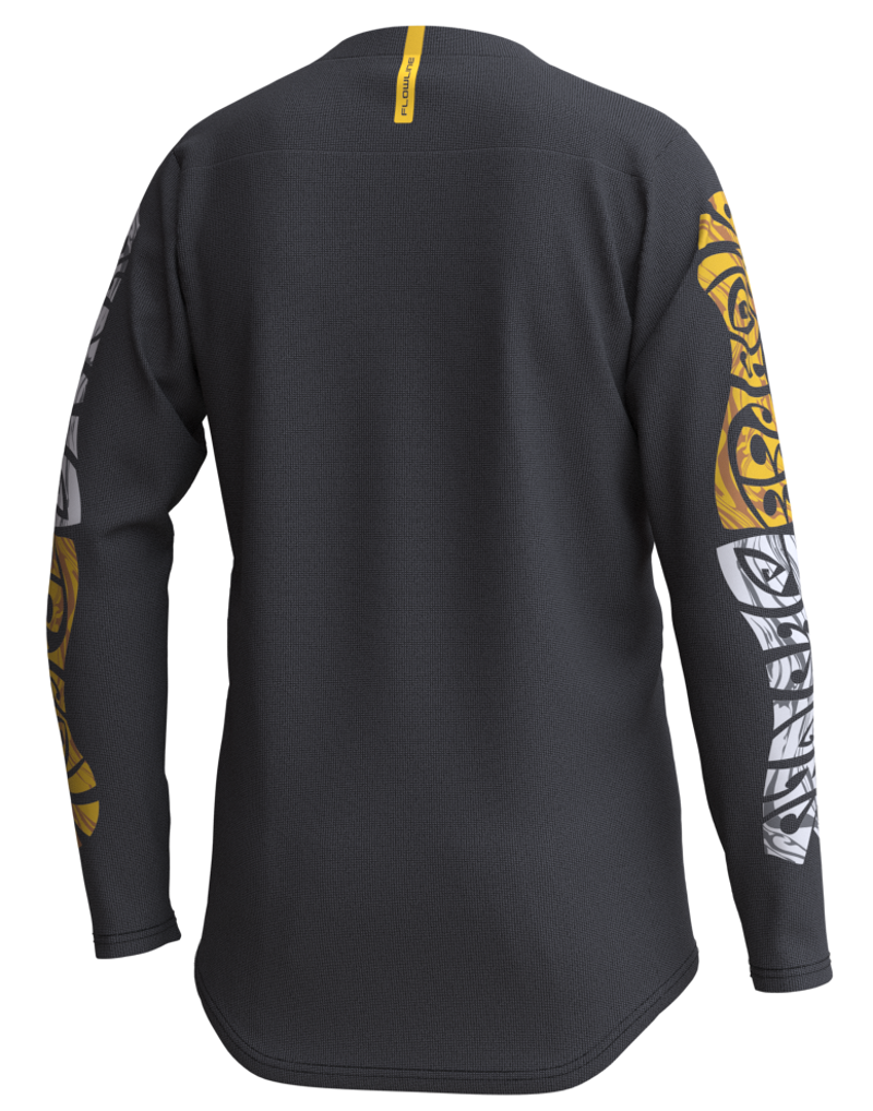 Troy Lee Designs Flowline Youth LS MTB Jersey Tripper Black-1