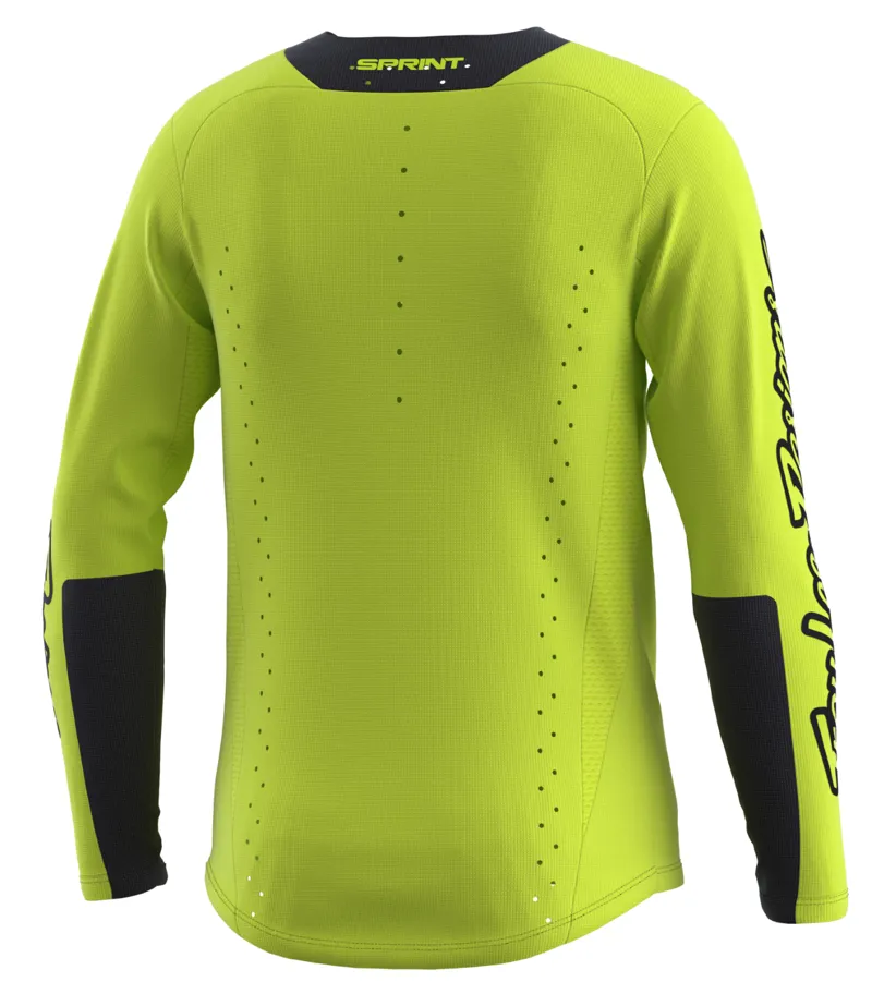 Troy Lee Designs Sprint Youth LS MTB Jersey Icon Flo Yellow-1