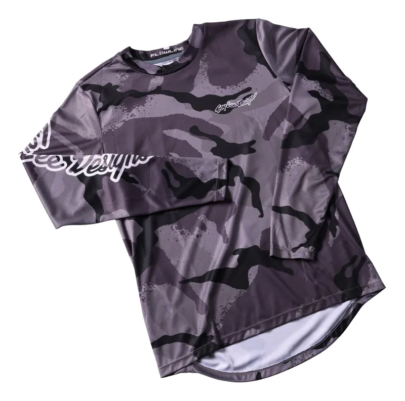 Troy Lee Designs Flowline LS MTB Jersey Cams Carbon-2