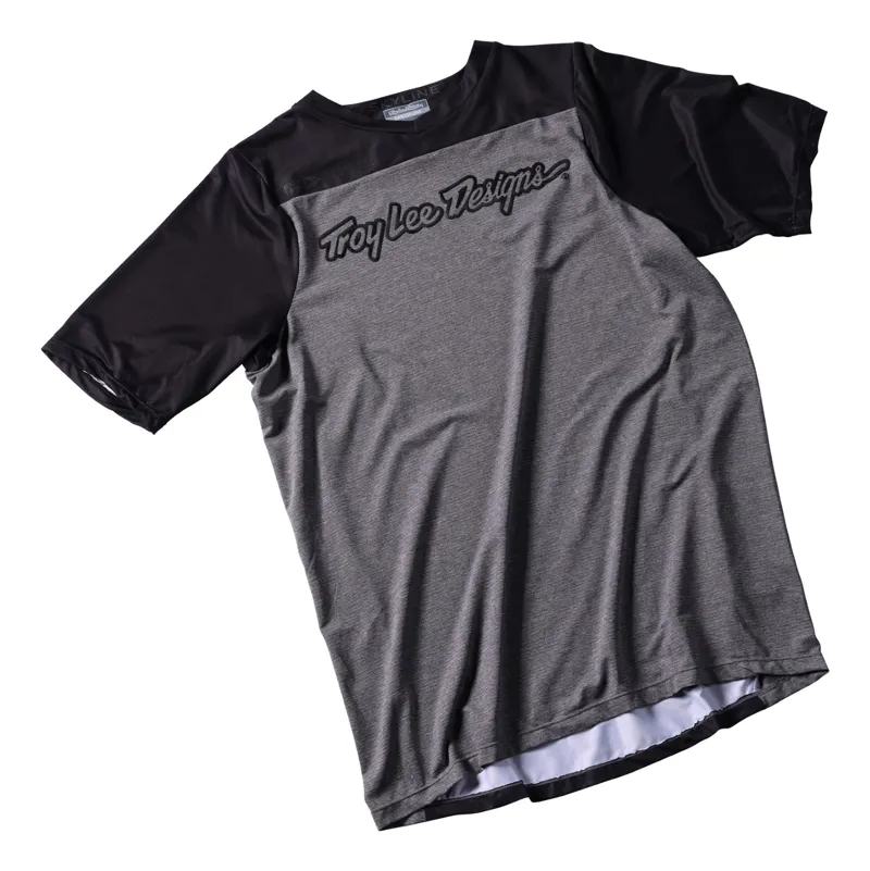 Troy Lee Designs Skyline SS MTB Jersey Signature Heather Grey/Black-2