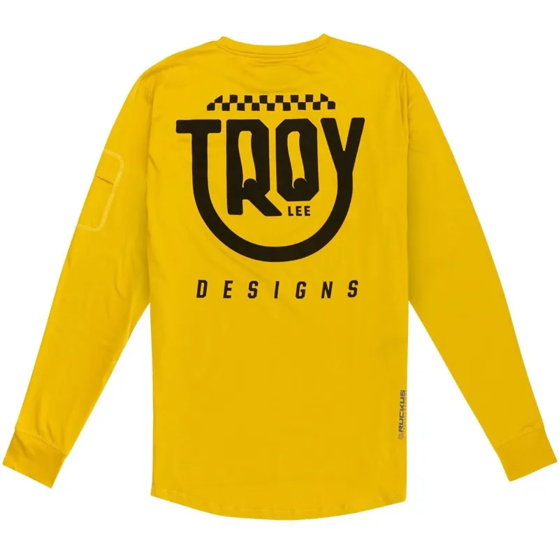 Troy Lee Designs Ruckus Ride EyeZ LS MTB Jersey Safron-1