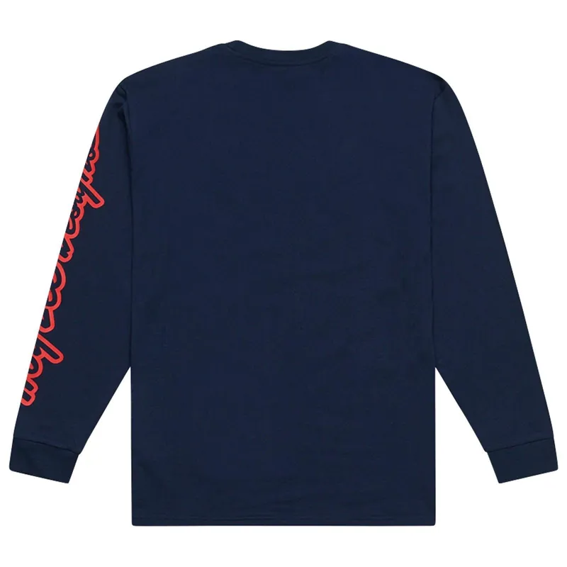 Troy Lee Designs Signature LS Tee Navy-1