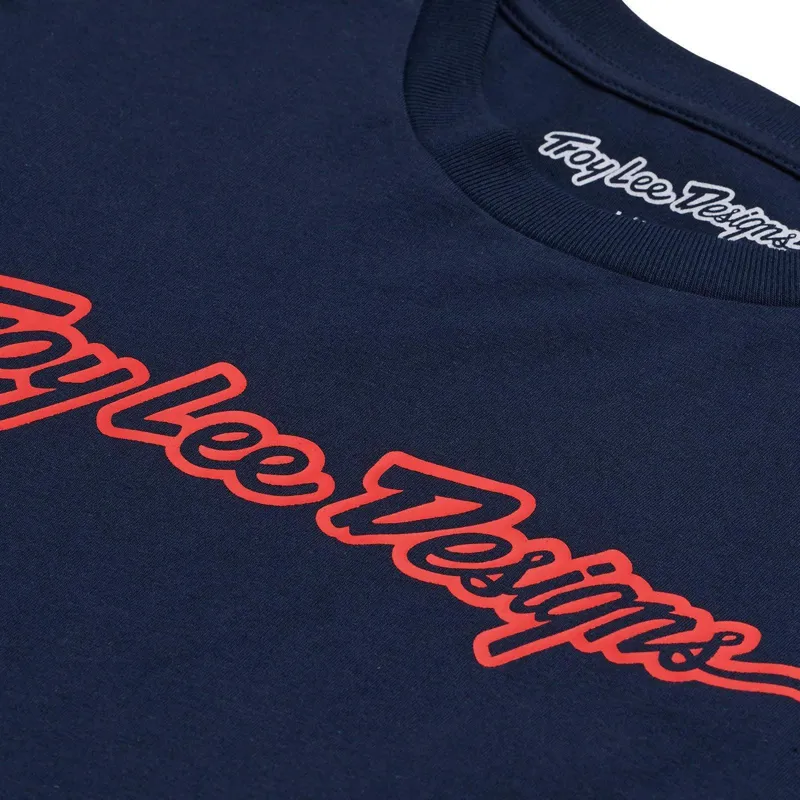 Troy Lee Designs Signature LS Tee Navy-2