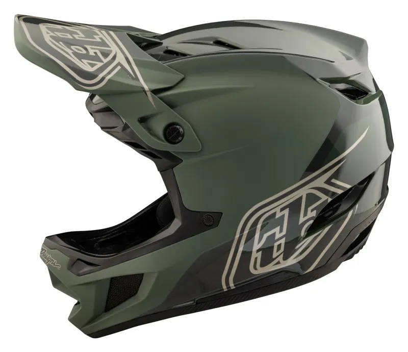 Troy Lee Designs D4 Polyacrylite Mips Helmet Shadow Olive-5